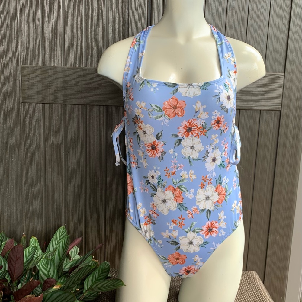 Hurley swimsuit one piece cage floral